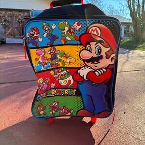 Nintendo Super Mario Bros Rolling Softside Kids Suitcase
